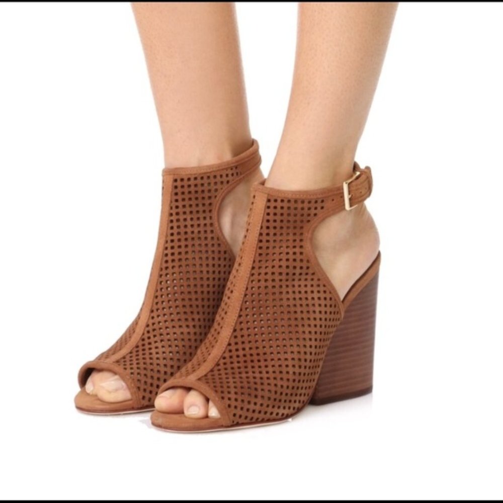 Tory Burch Jesse Royal Perforated Open Toe Sandal